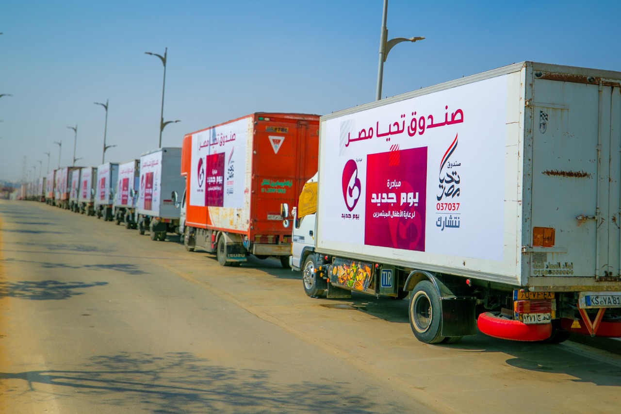 Under The Auspices of His Excellency President El Sisi and In Cooperation with Tahya Misr Fund and Civil Society Organizations, Orange Egypt Participates in The Largest Humanitarian Convoy “Abwab El-Kheir”